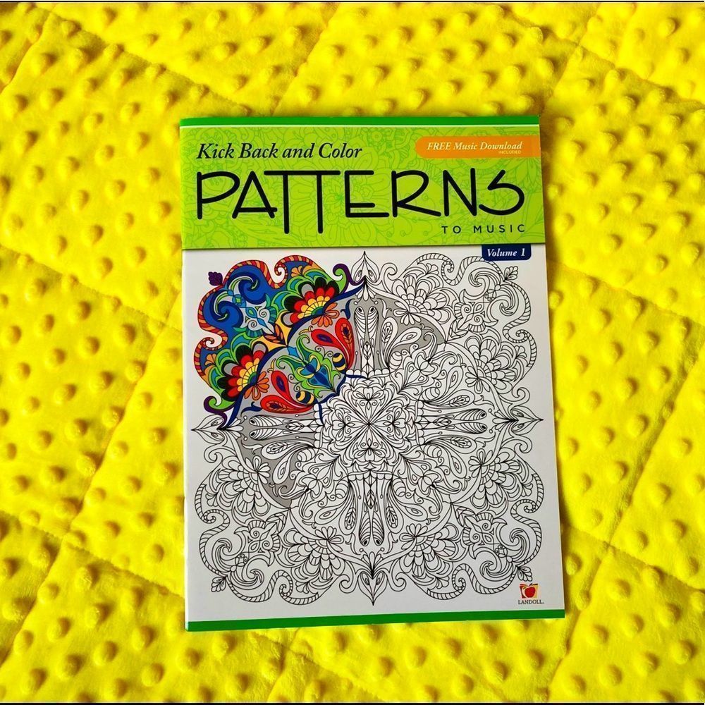 Kick back and color patterns book